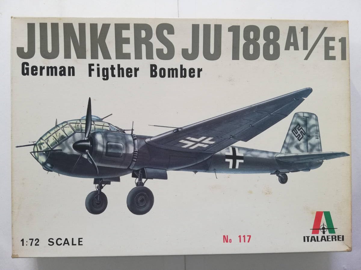 Amazon | 1/72 Junkers-ユンカース- Ju188 A1/E1 117 イタレリ 航空機
